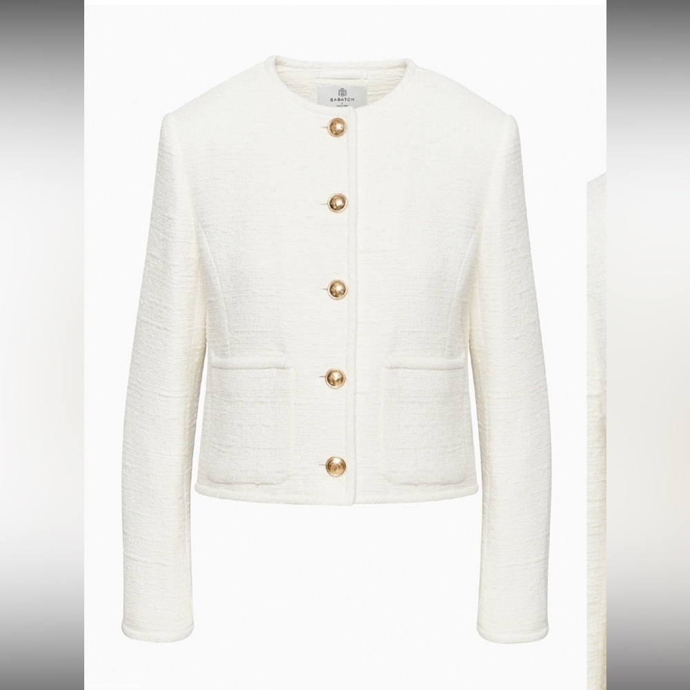 Babaton White Textured Blazer - Picture 2 of 13